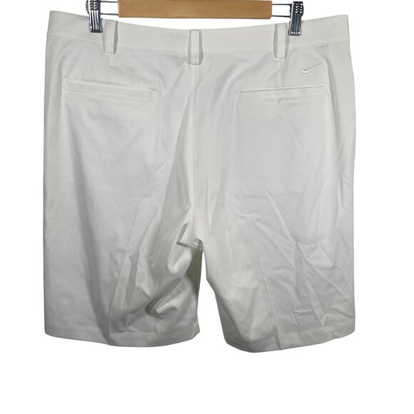 Nike Golf Tour Performance Shorts Mens 36 White Chino Flat Front Dri-Fit Pockets - Picture 7 of 7